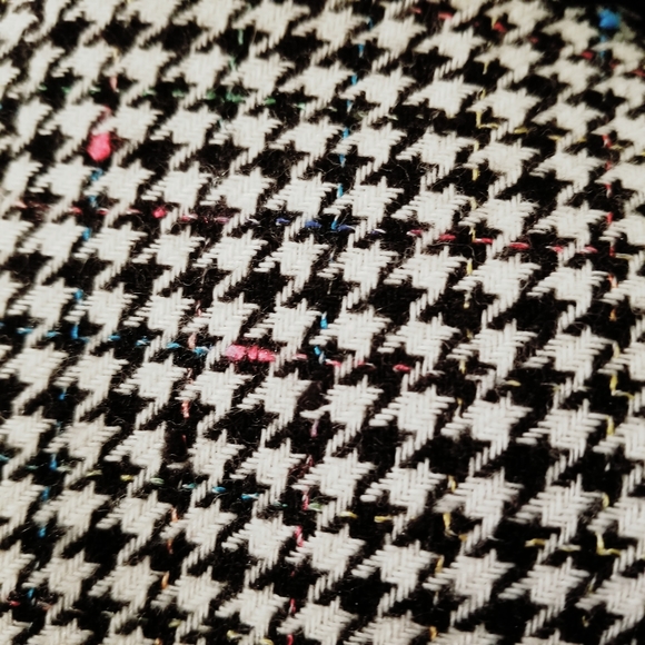 Vintage Neon Houndstooth Blazer Size 8 - Picture 8 of 8